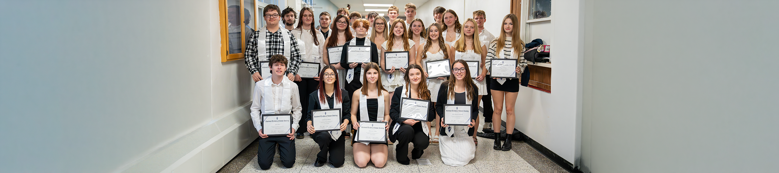 Photo of Young Professionals inducted to the National Technical Honor Society